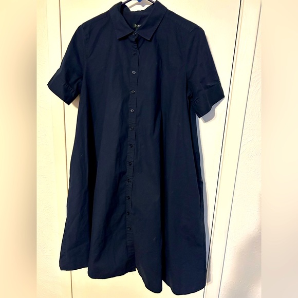 J. Crew Factory Dresses & Skirts - J Crew Factory Trapeze Button Down Shirt Dress